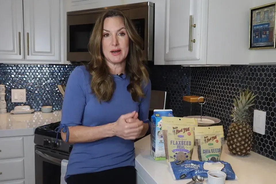 The original guide creator in her kitchen