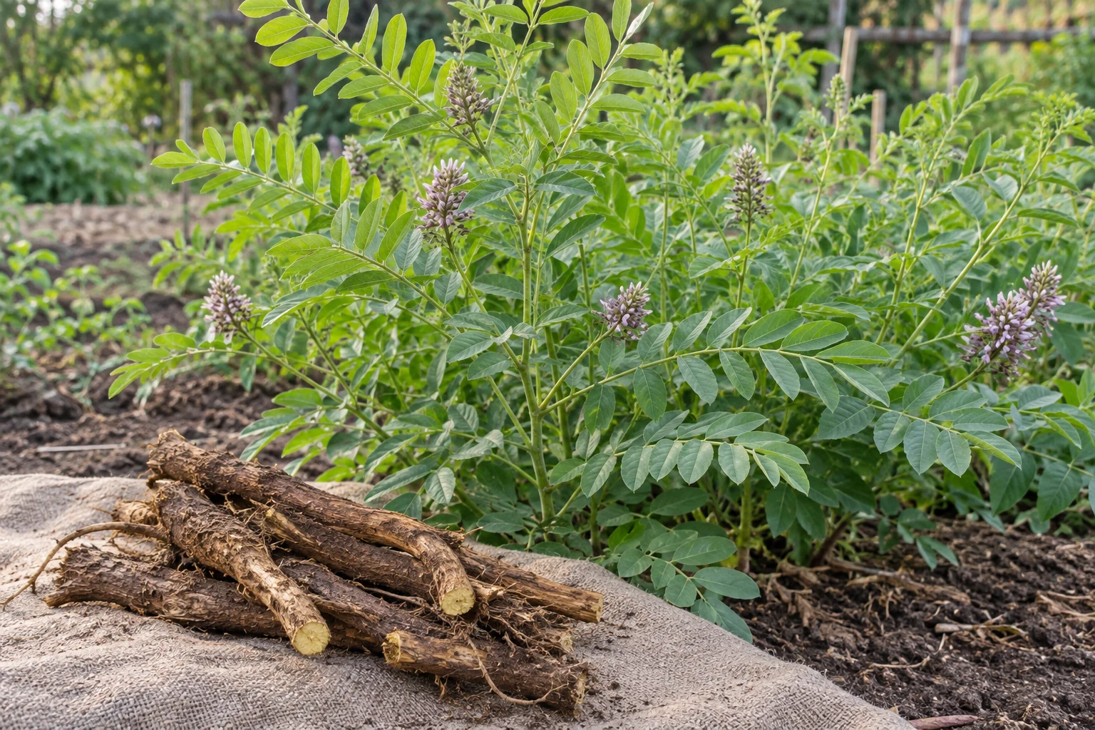 The sweet root behind a particular preparation — illustrative photograph