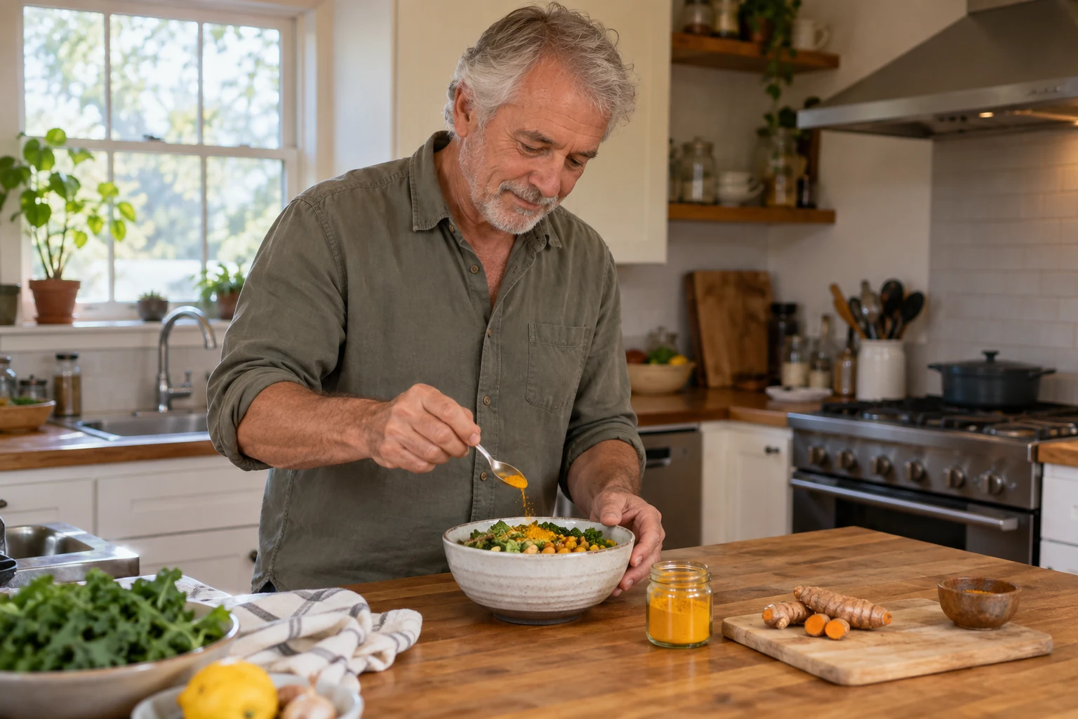 Bringing the ground spice into a meal — illustrative photograph